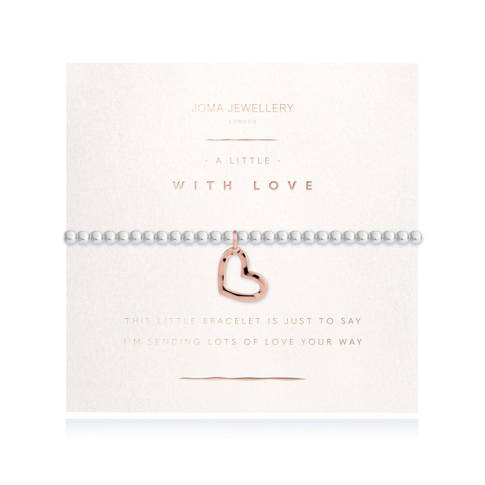 Radiance A Littles | With Love | Silver | Bracelet (Lightly Hammered) | 17.5cm Stretch