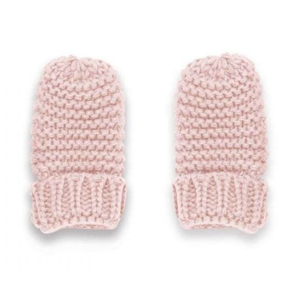 Baby Hat and Mittens Set 0-6 Months | Pink