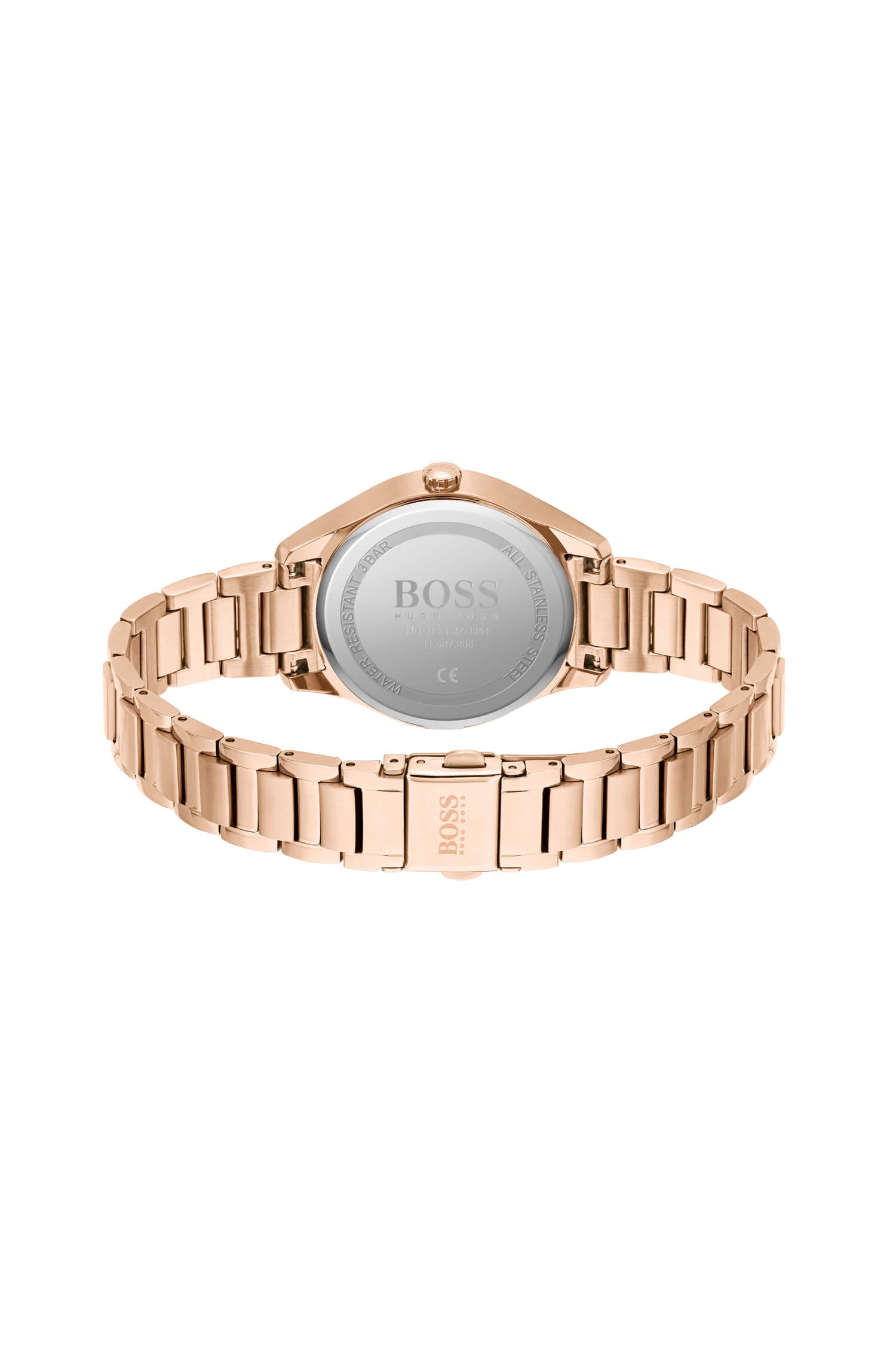 Grand Course Rose Gold Grey Multifunctional Dial Ladies Watch