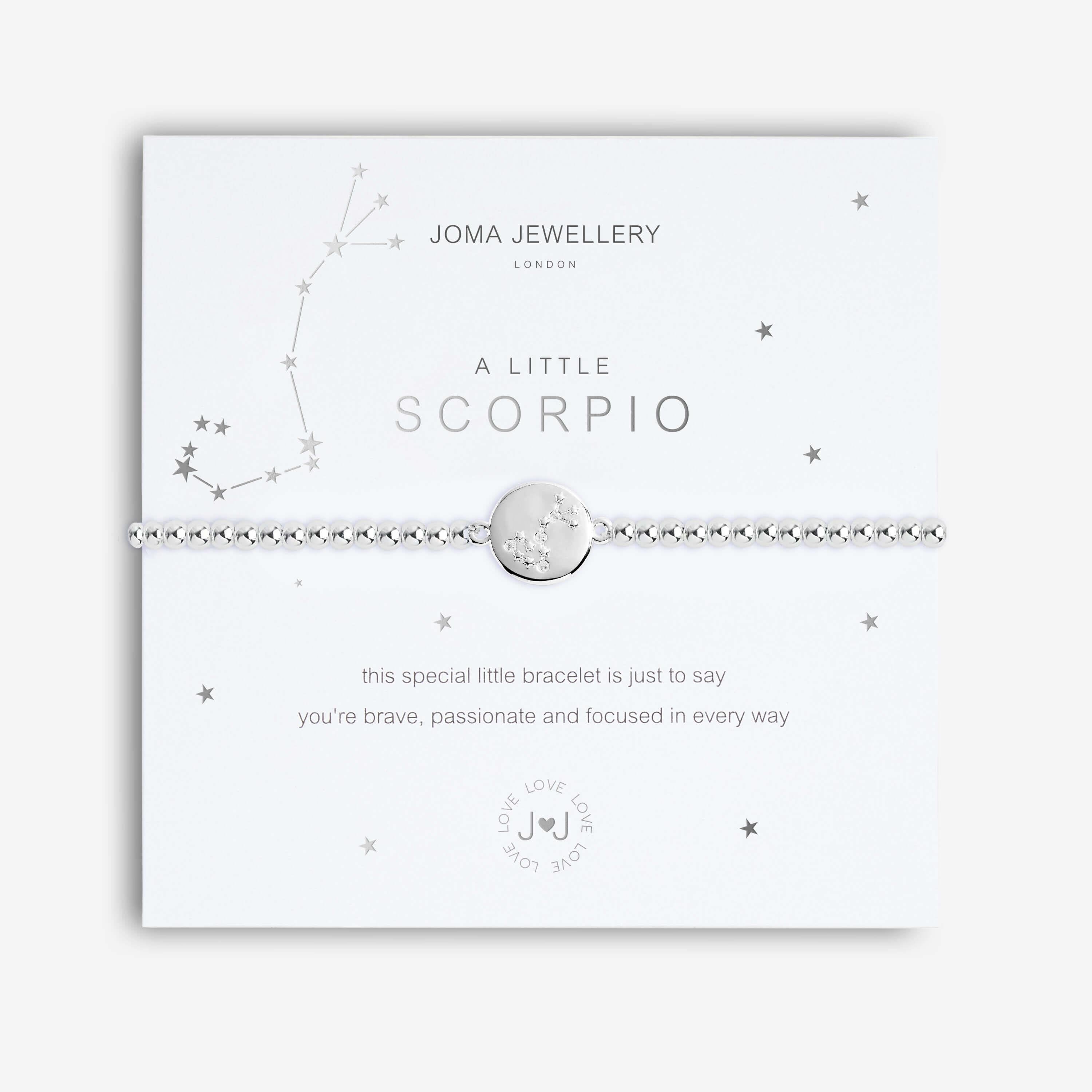 A Little | Scorpio | Silver | Bracelet | 17.5cm Stretch