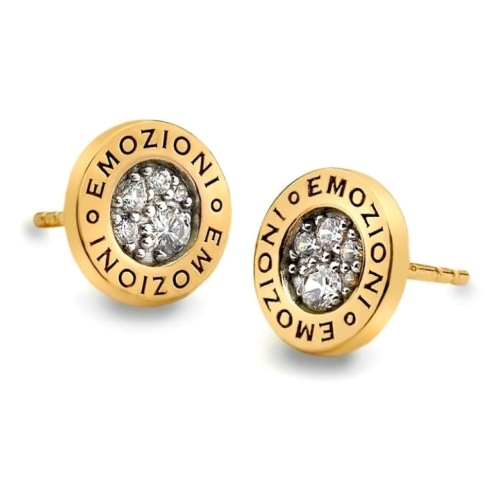 Yellow Gold Plate Pianeta Earrings