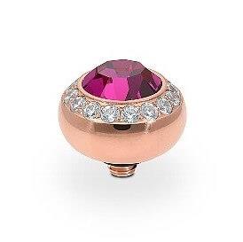 TONDO Deluxe (RG/P) 10mm Fuchsia Ring Top