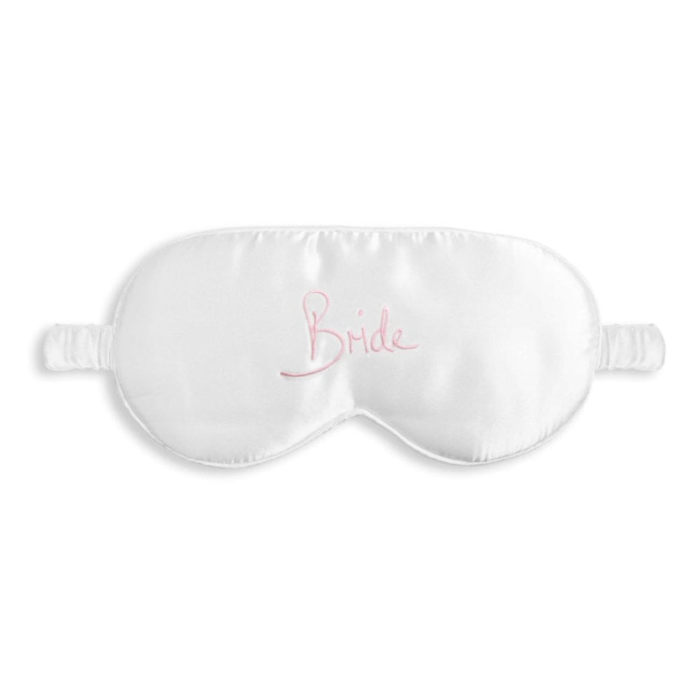 Satin Eye Mask - Bride - White - 11x21.5cm