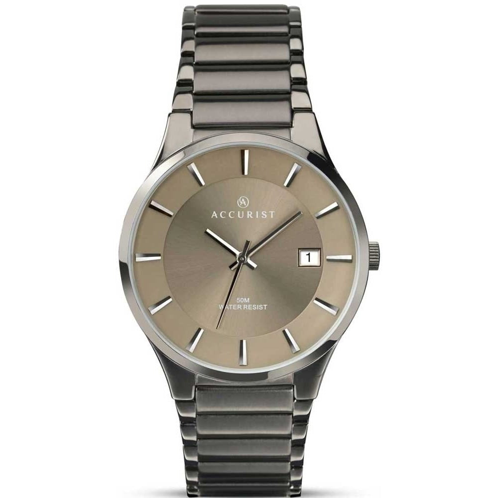 Men's Classic Gun Metal Bracelet Watch