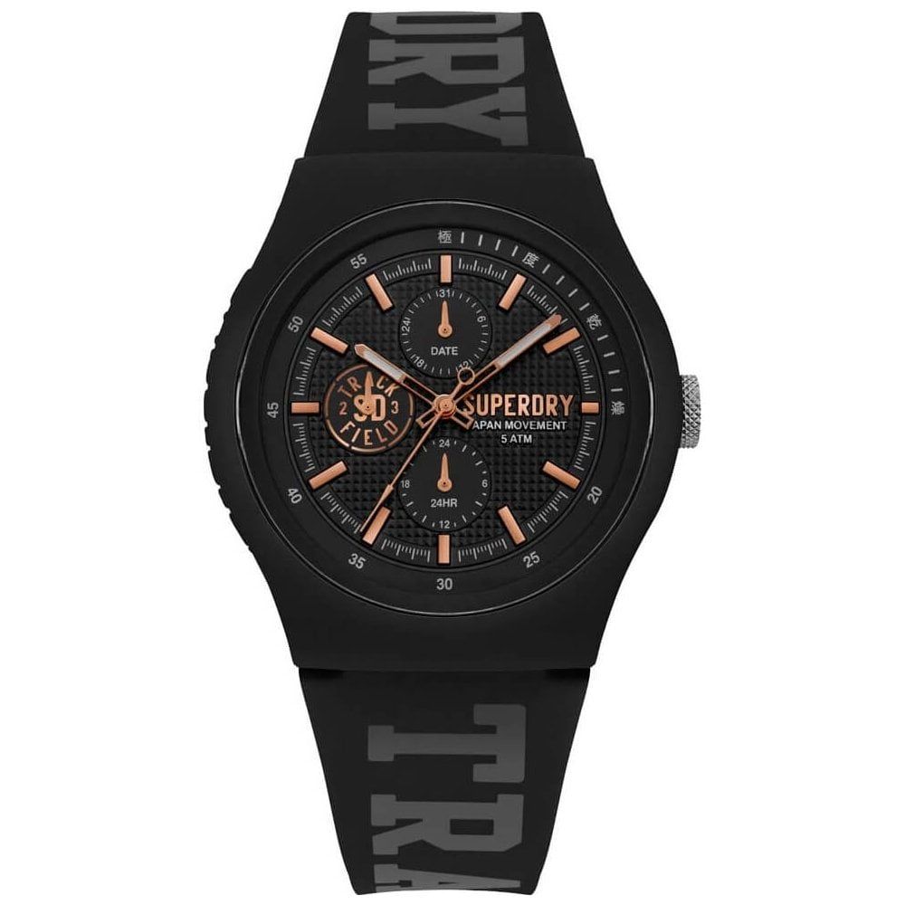 Urban XL Multi Black Silicone Strap Watch