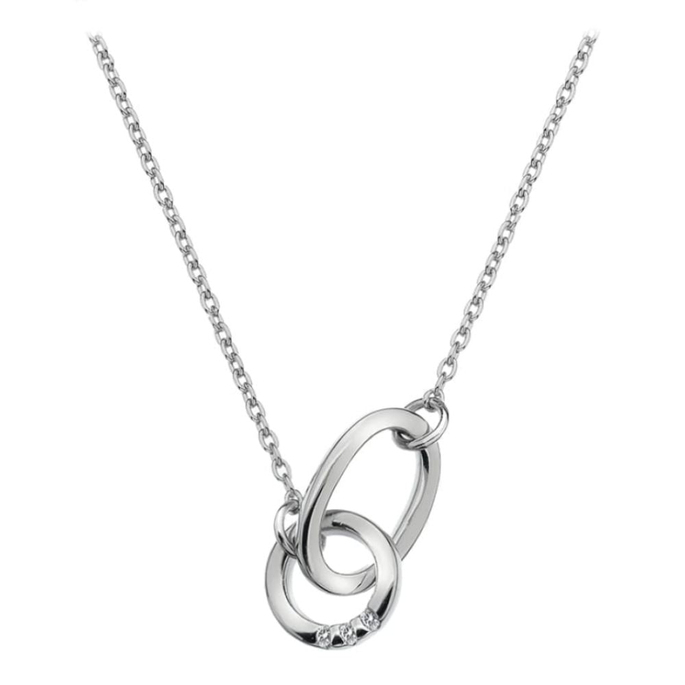 Halo Trio of Diamonds Necklace