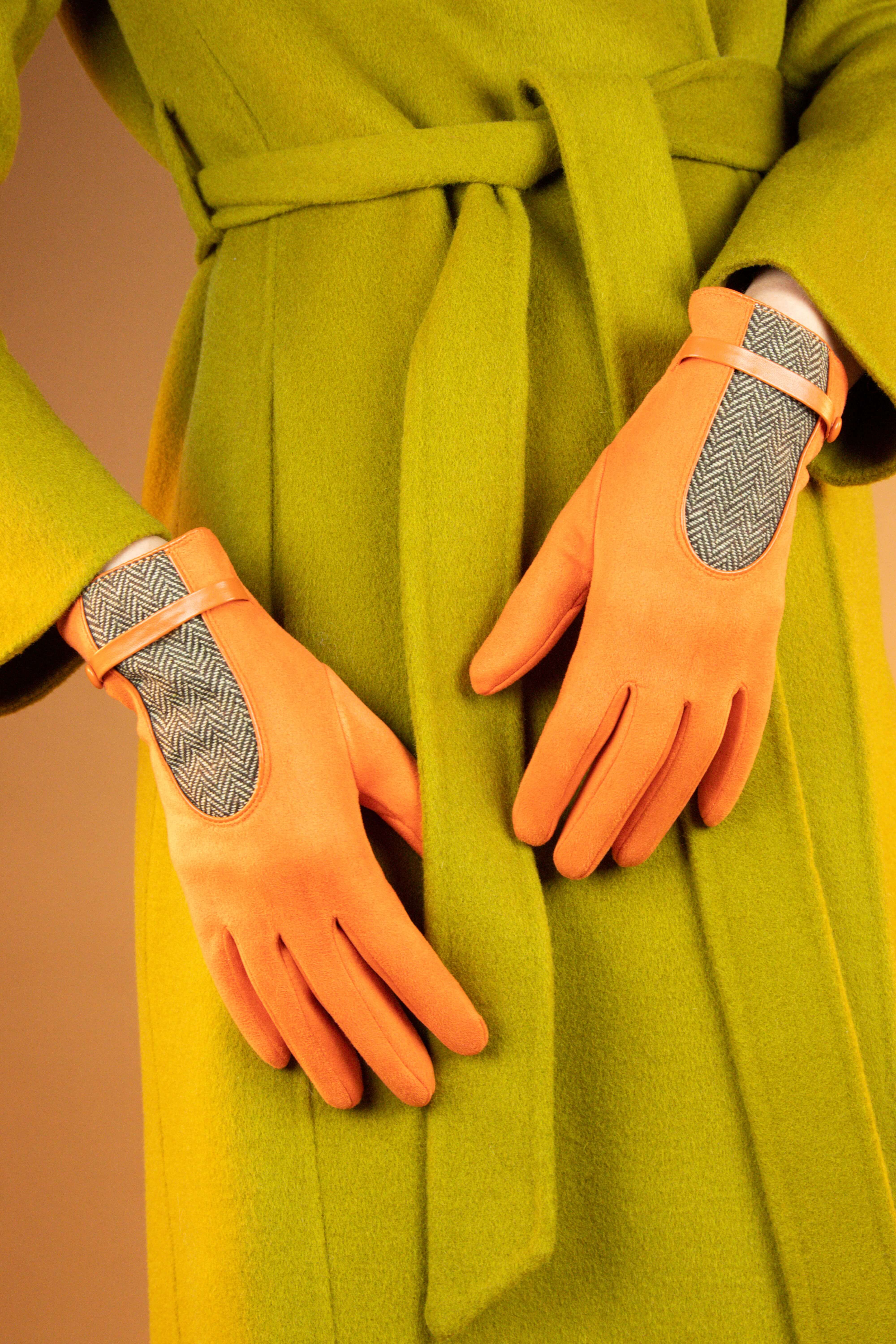 Genevieve Gloves- Tangerine