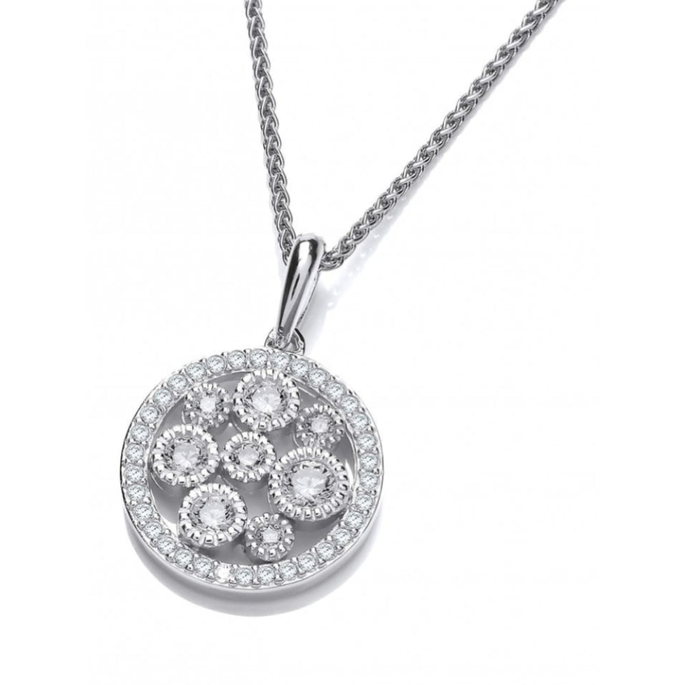 Silver CZ Mini Galaxy Pendant & Chain