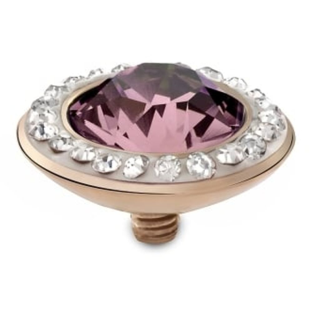 Famosa Rose Gold 13mm Tondo Deluxe Ring Top Light Rose