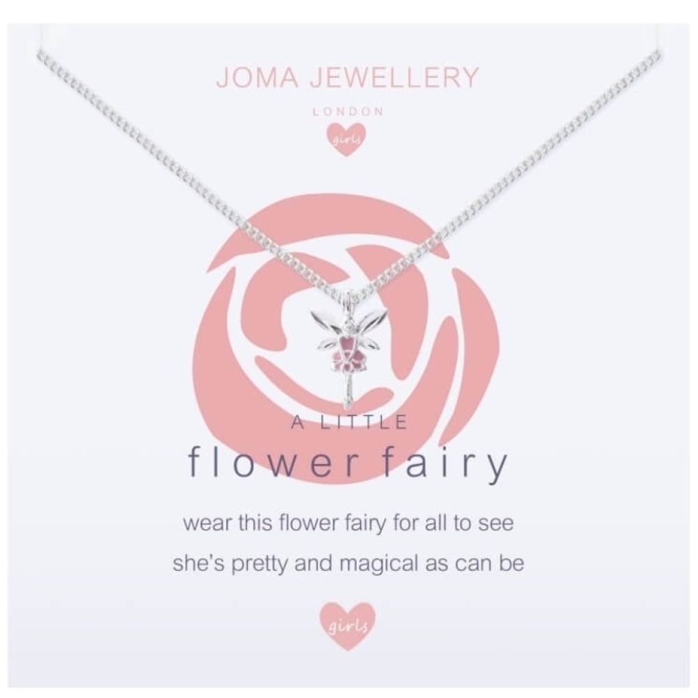 a little FLOWER FAIRY - rose - silver necklace