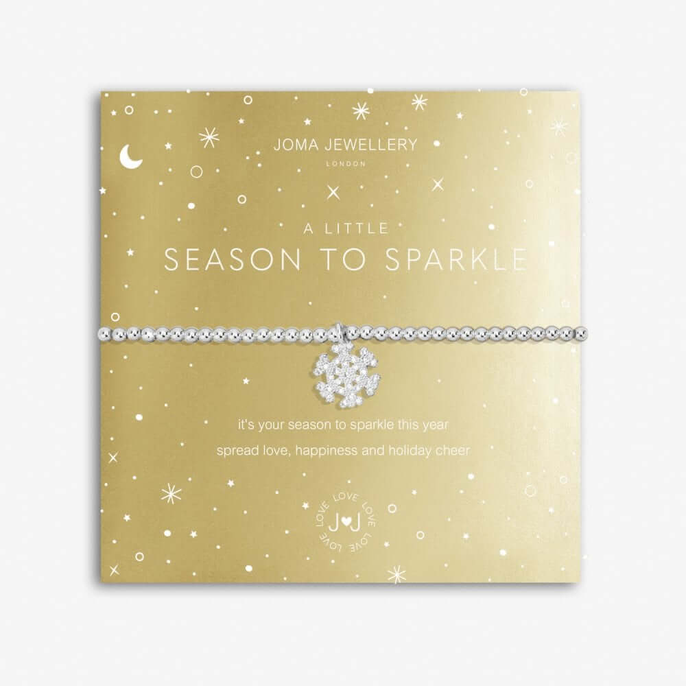 Christmas A Little | Season To Sparkle | Silver | Bracelet | 17.5cm Stretch