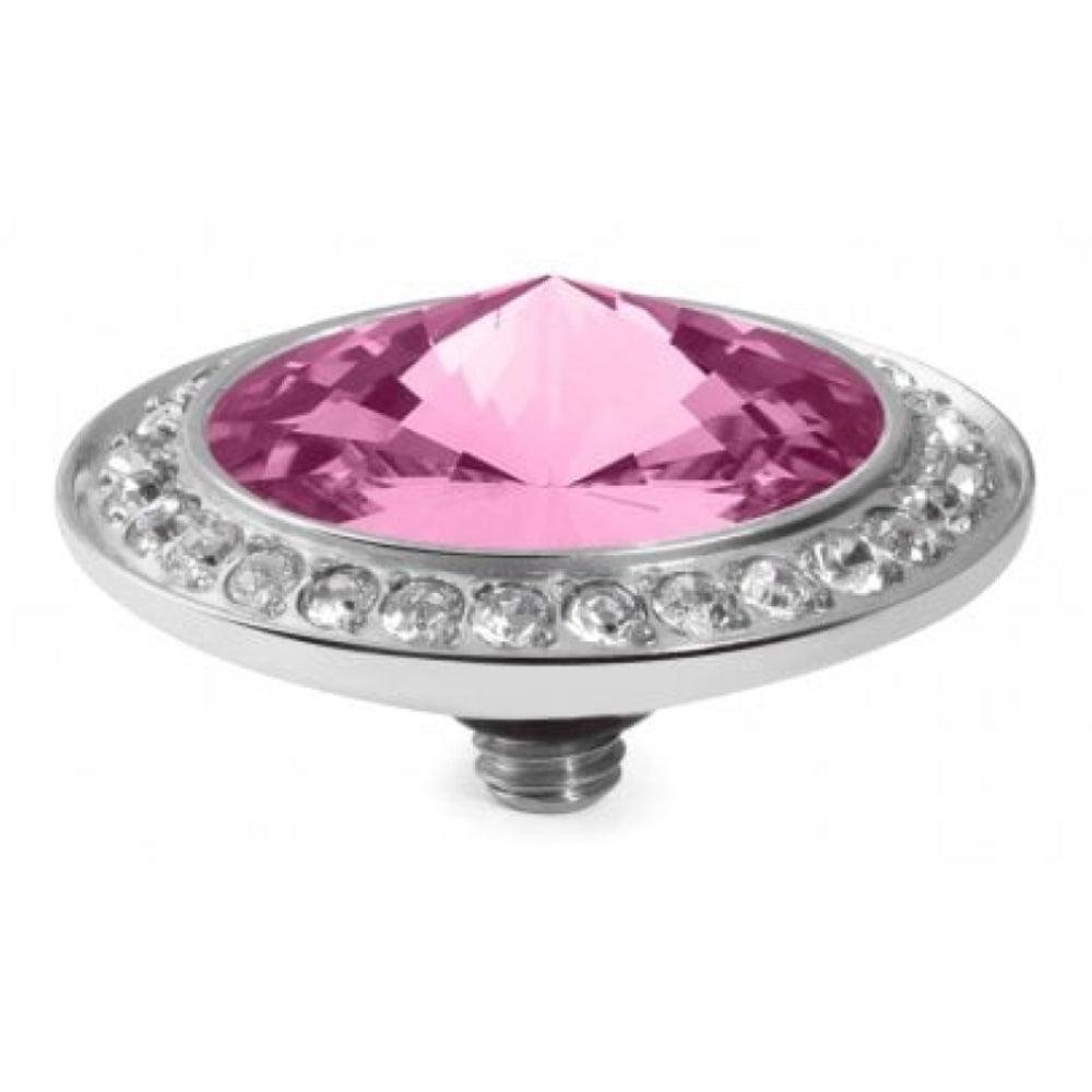 Famosa Silver 16mm Tondo Deluxe Ring Top Rose