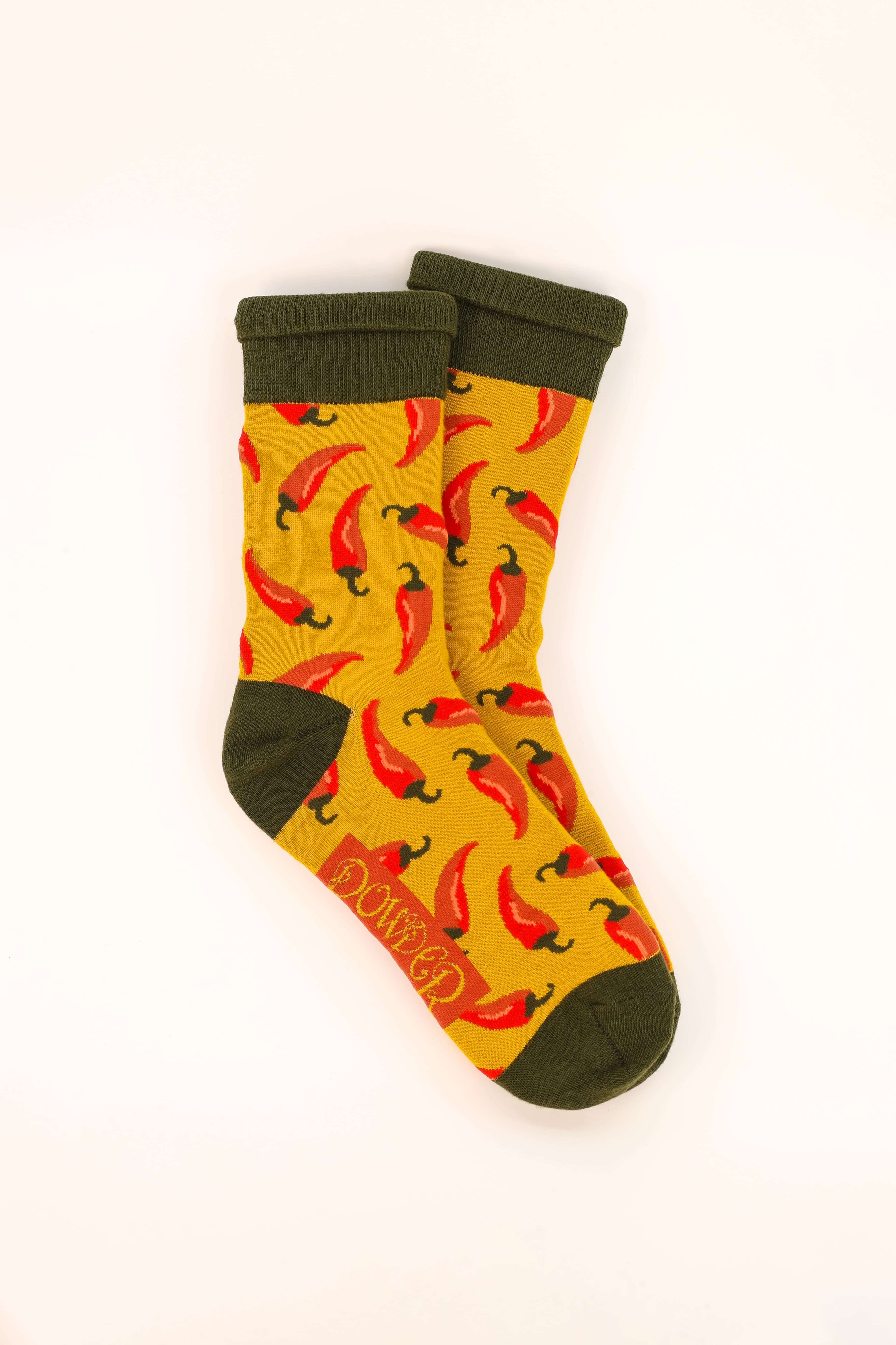 Men's Hot Chillies Socks - Mustard
