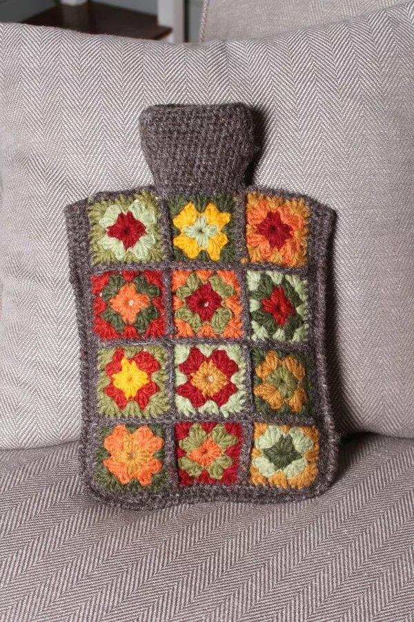 Woodstock Hot Water Bottle Cover In Earth