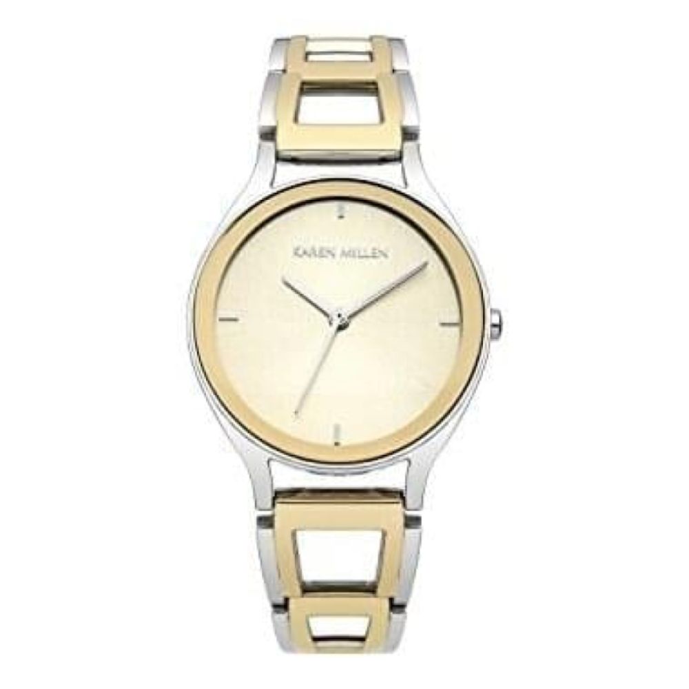 Ladies Quartz Analogue Watch With Two Tone Bracelet