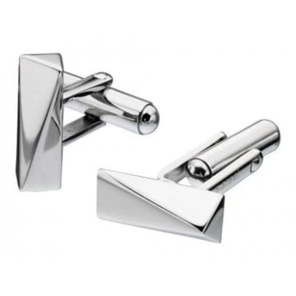 Gents Stainless Steel Irregular Pyramid Cufflinks