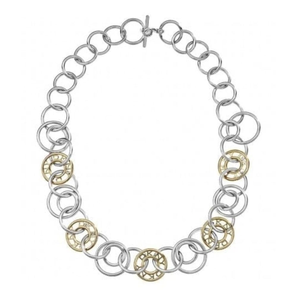Ladies Double Circular Linked Necklace