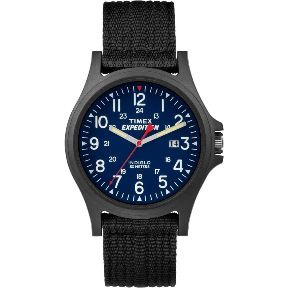 EXPEDITION ACADIA BLUE DIAL BLACK STRAP