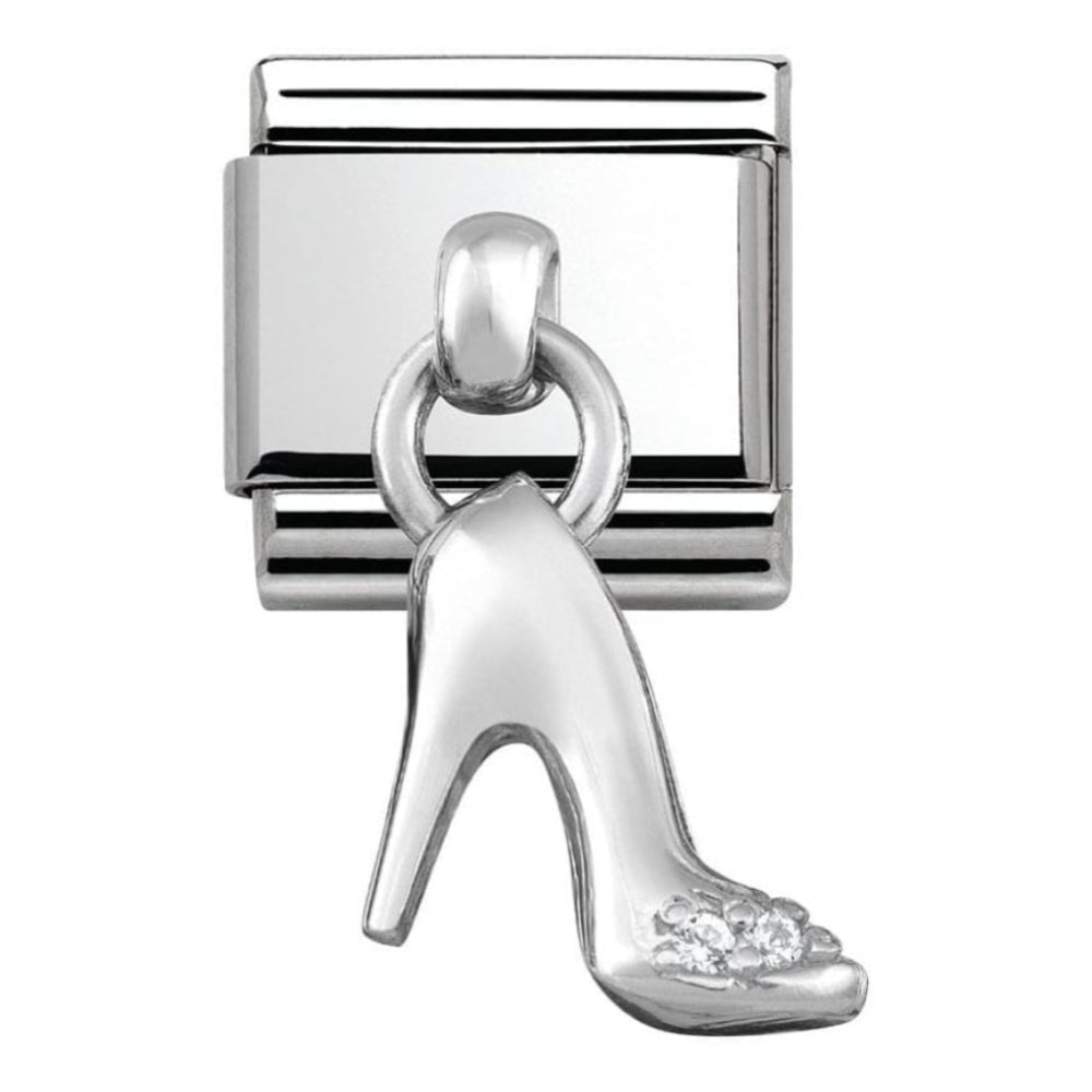 Classic Stiletto CZ Charm Link
