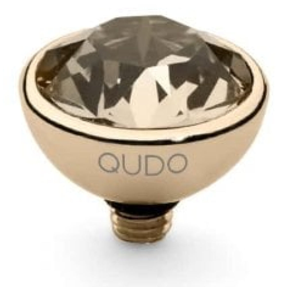 Famosa Gold 10mm Bottone Ring Top Light Silk
