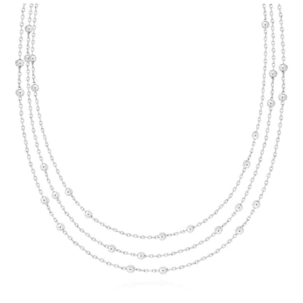 Alisa | Silver Multi Chain Necklace | 46cm Total Length + 5cm Extender
