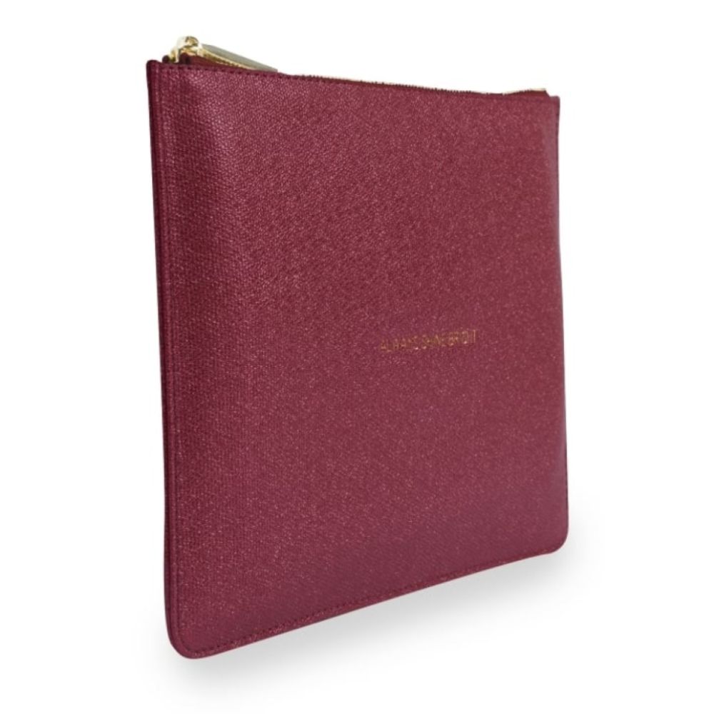 PERFECT POUCH - ALWAYS SHINE BRIGHT - red shimmer - 16x24cm
