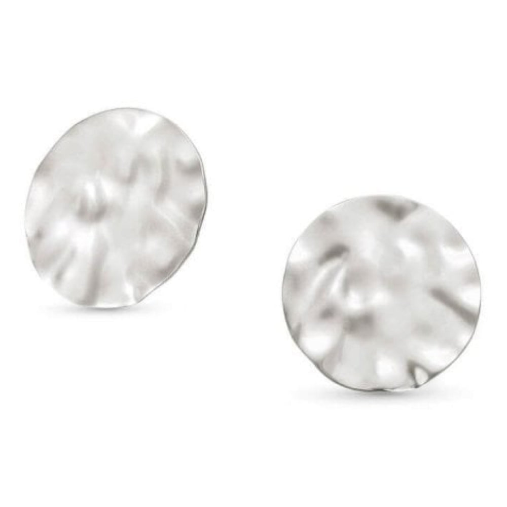 LUNA Earrings In 925 Silver Large Stud