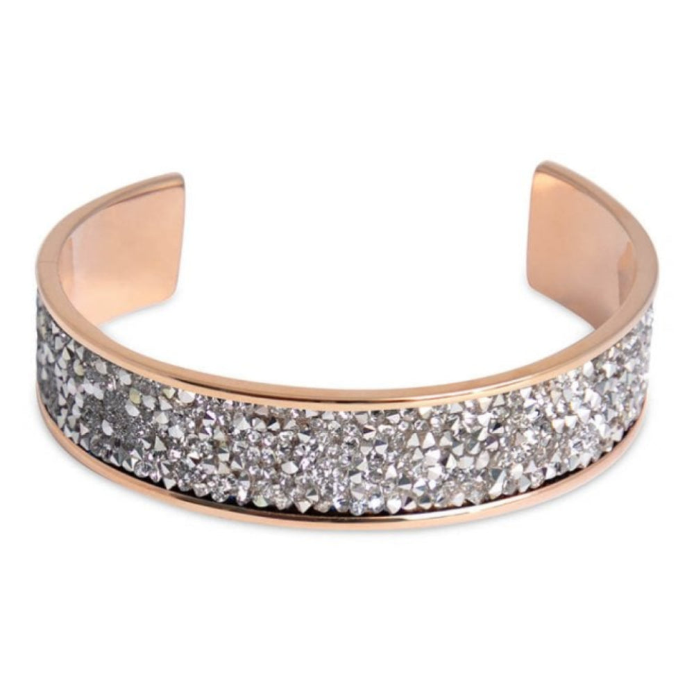 Tirano Rose Gold & Crystals Bangle