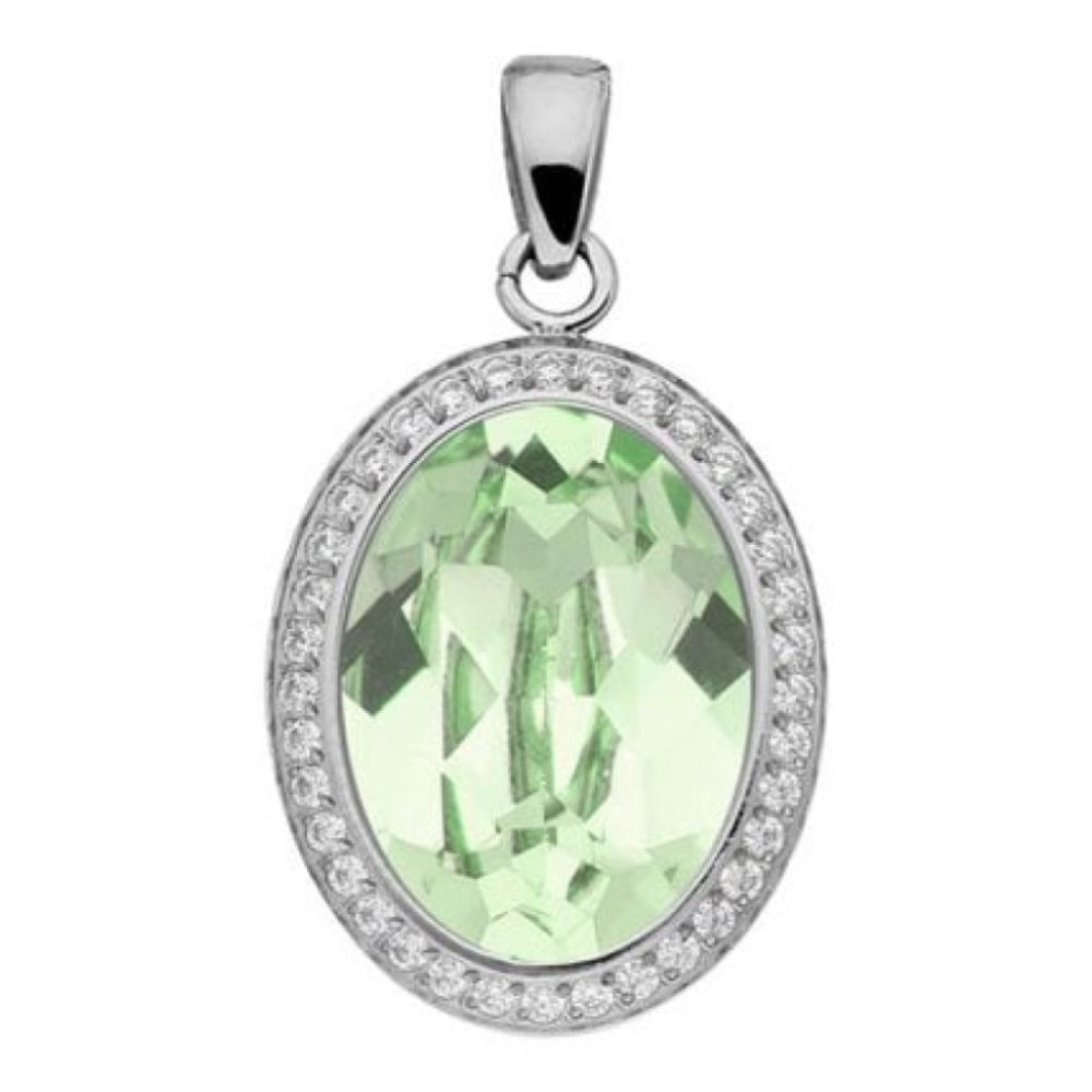 Pendant Tivola Deluxe Chrysolite Crystal Big Silver