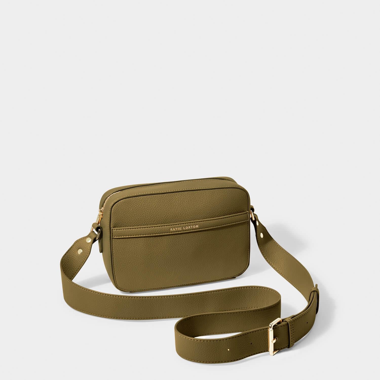Cleo Crossbody Bag in Warm Khaki