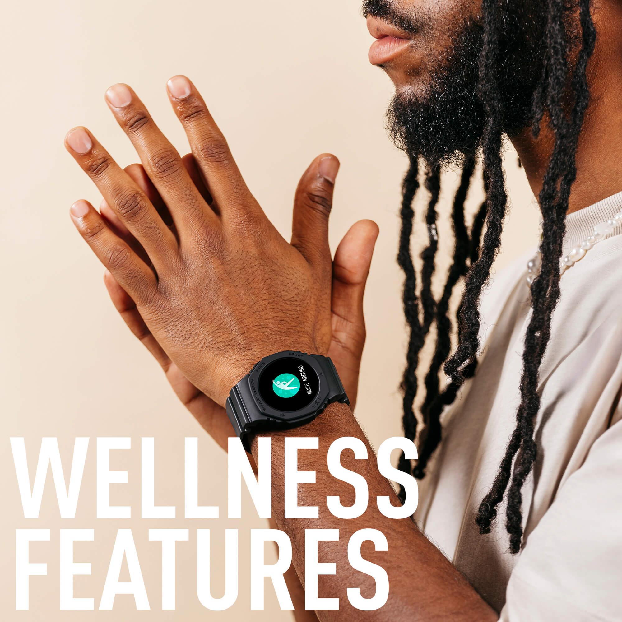 Series 26 Black Smart Sports Calling Watch