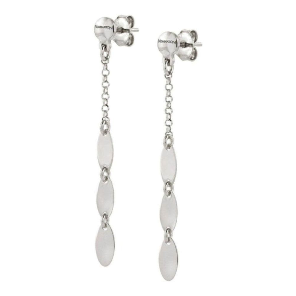 Armonie Earrings 925 Silver (Pendants) (010_Silver Oval)