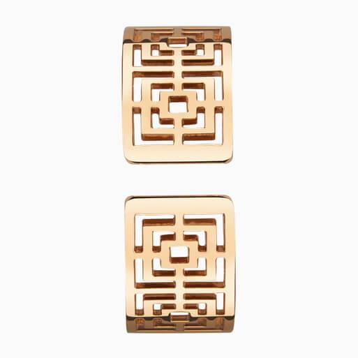 Rose Gold Case With Rose Dial & Rose Gold Tone Bracelet Ladies Classic Grecian Watch