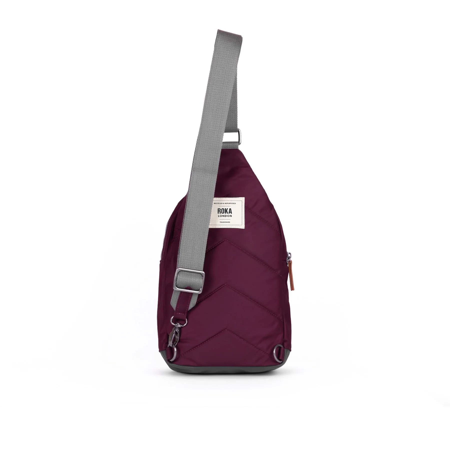 Willesden B Plum Recycled Nylon Large Sling Bag