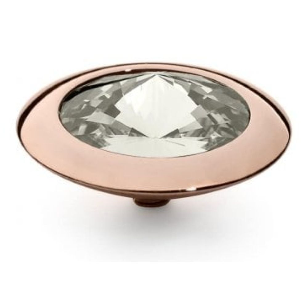 Famosa Rose Gold 16mm Tondo Ring Top Silver Shade
