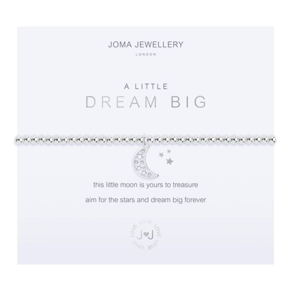 A Little - Dream Big - Silver- 17.5cm Stretch Bracelet