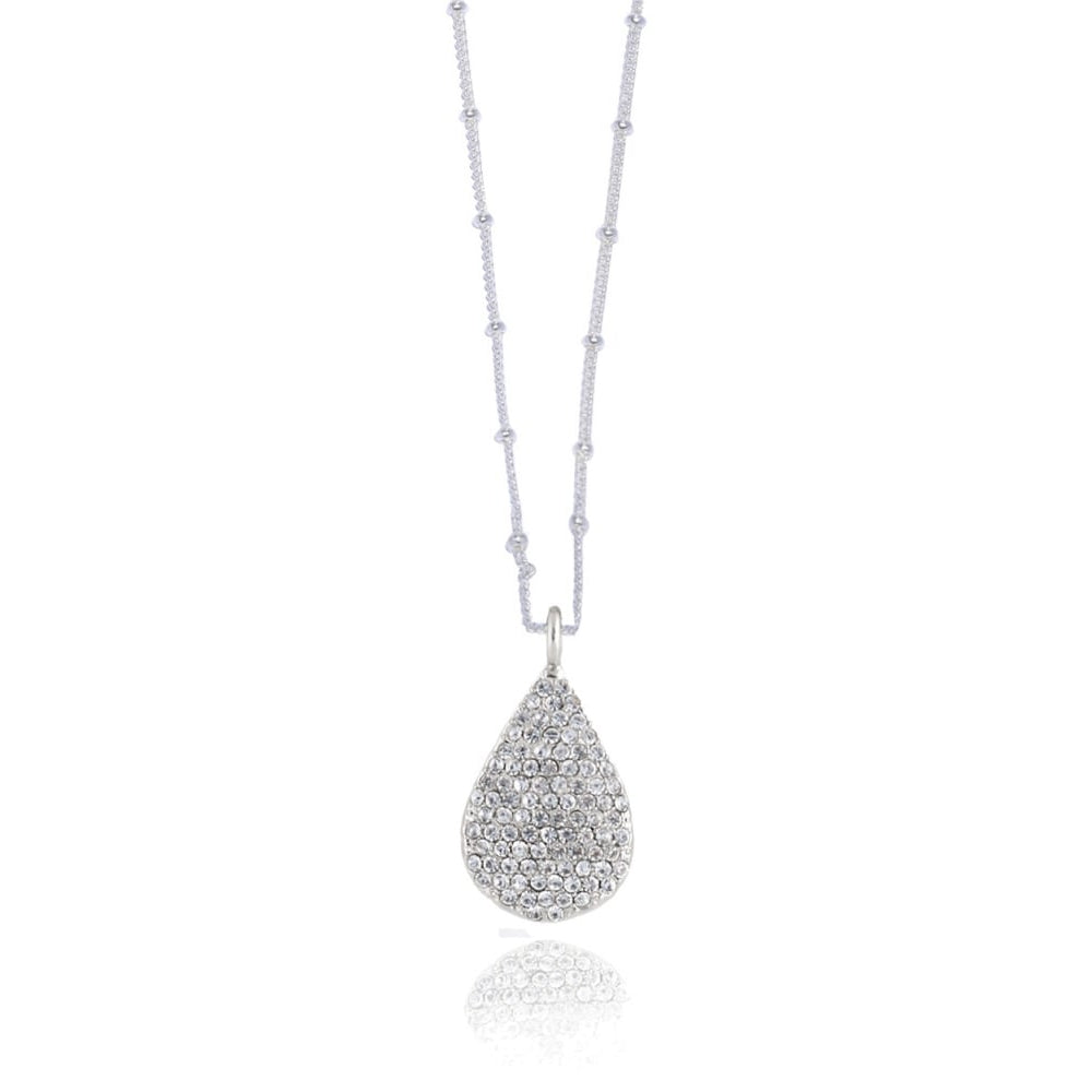 PAVE TEARDROP NECKLACE