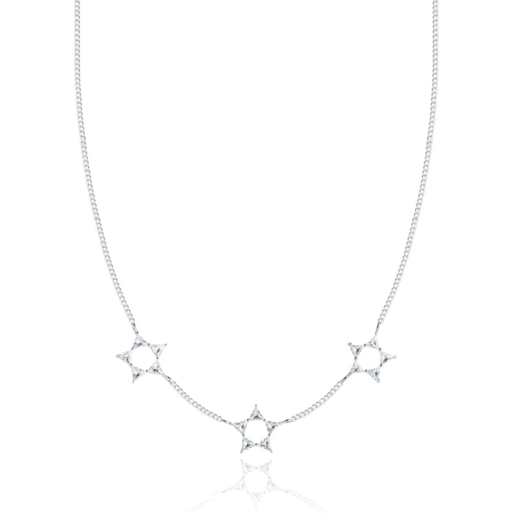 TRIANGLE Necklace - Crystal Star