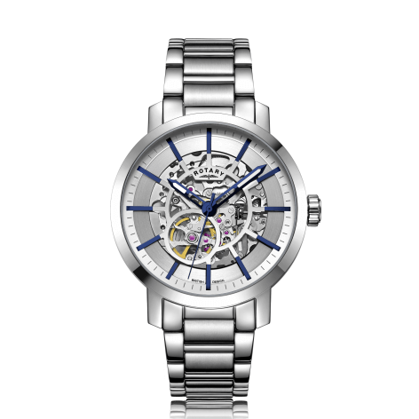 Greenwich Automatic Stainless Steel Watch Blue