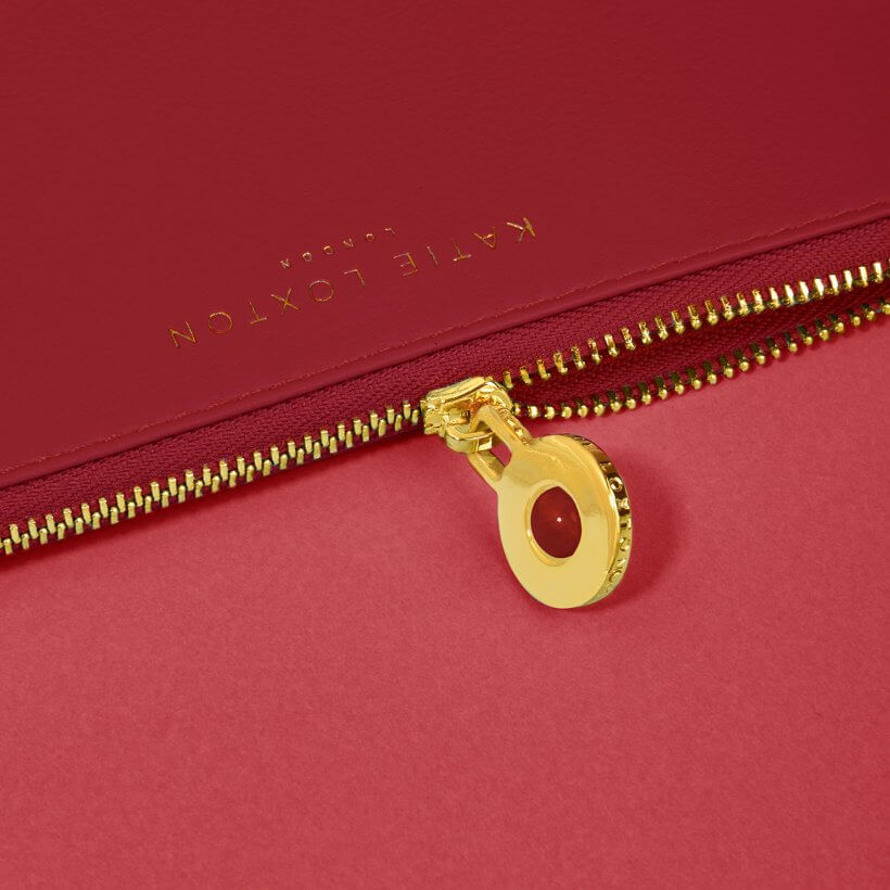 Birthstone Perfect Pouch | January | Garnet | Dark Red