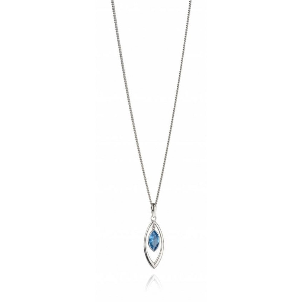 Marquise Pendant With Created Nano Crystal