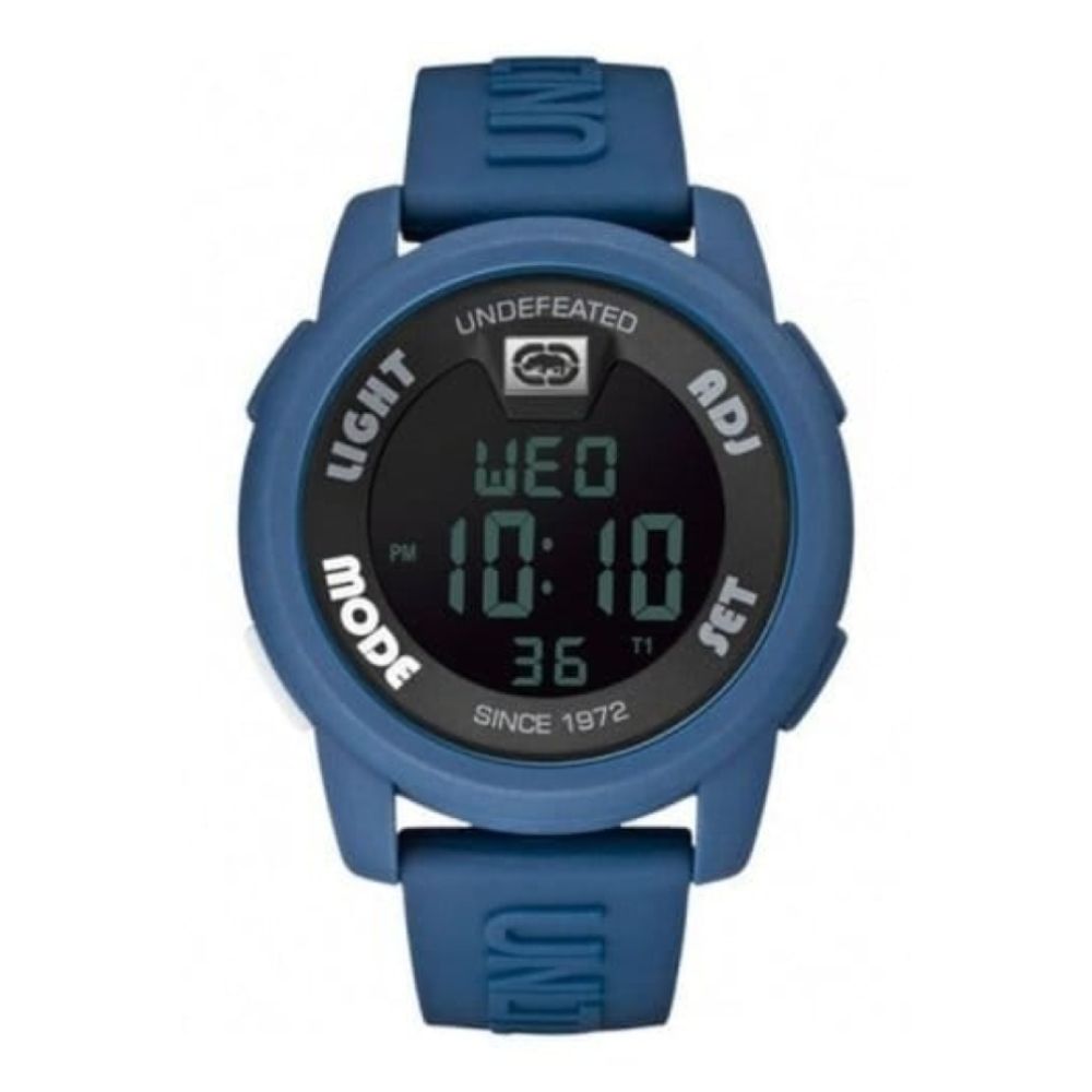 Gents 20-20 Blue Rubber Digital Strap Watch