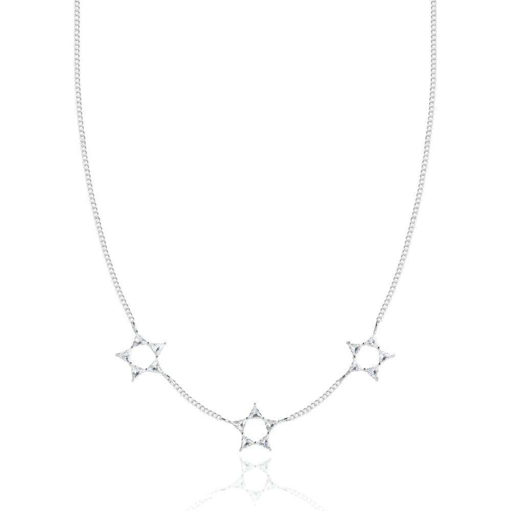 TRIANGLE Necklace - Crystal Star