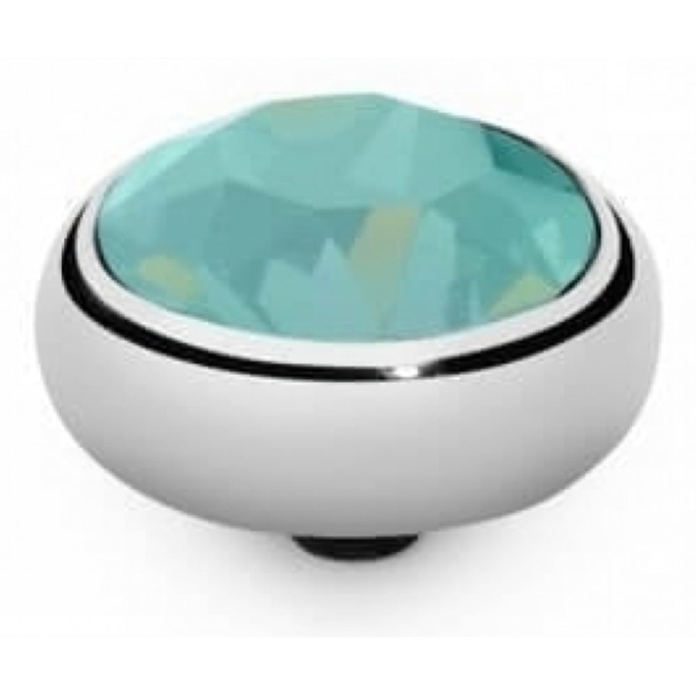 Famosa Pacific Opal Stainless Steel Sesto 10mm Ring Top