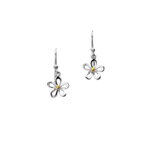 Origins Daisy Flower Cut-Out Drop Earrings