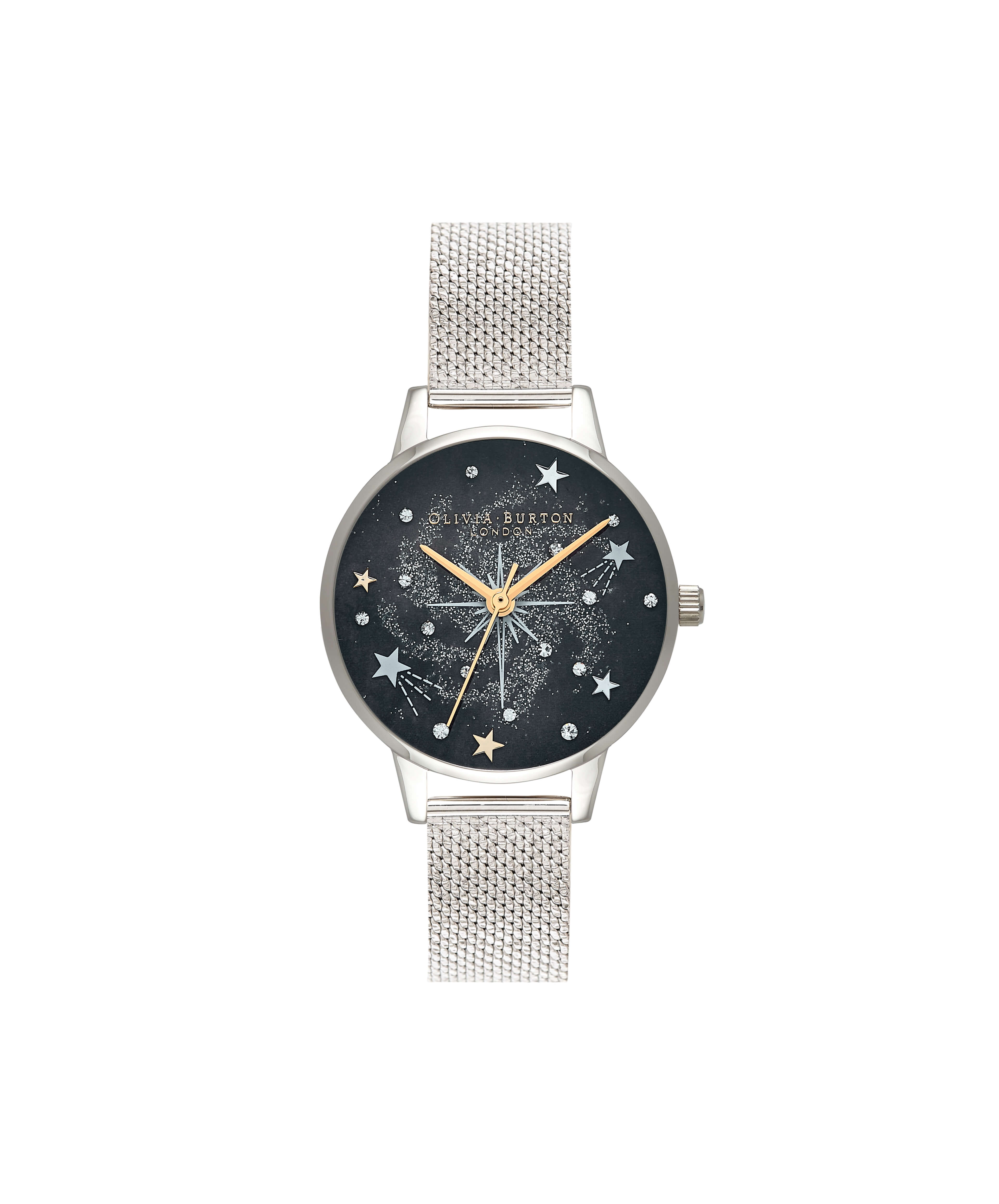 Celestial With Midi Dial & Stainless Steel Milanese Bracelet Ladies Watch