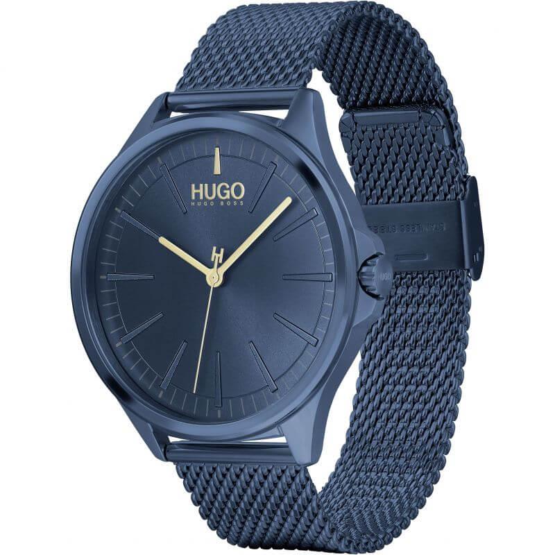 SMASH Blue Dial Stainless Steel Mesh Strap Gents Watch