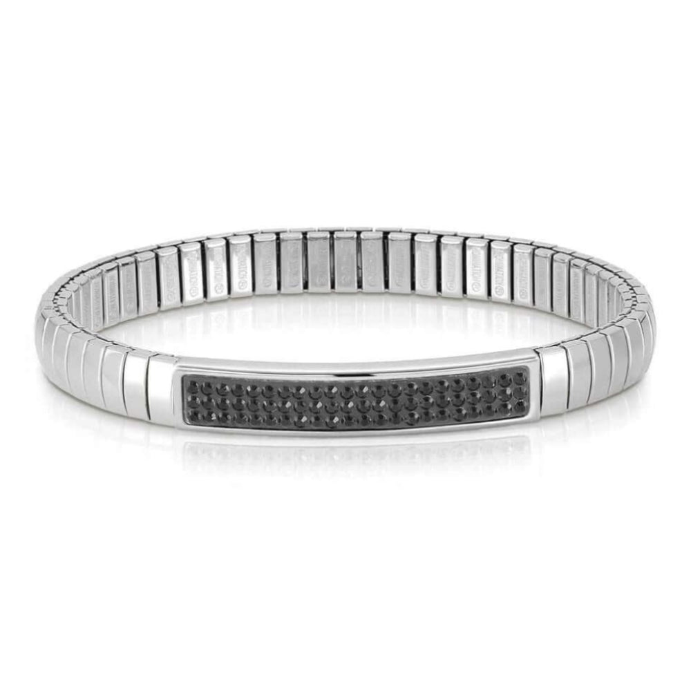 Xte Steel And Swarovski Bracelets (011_Black)