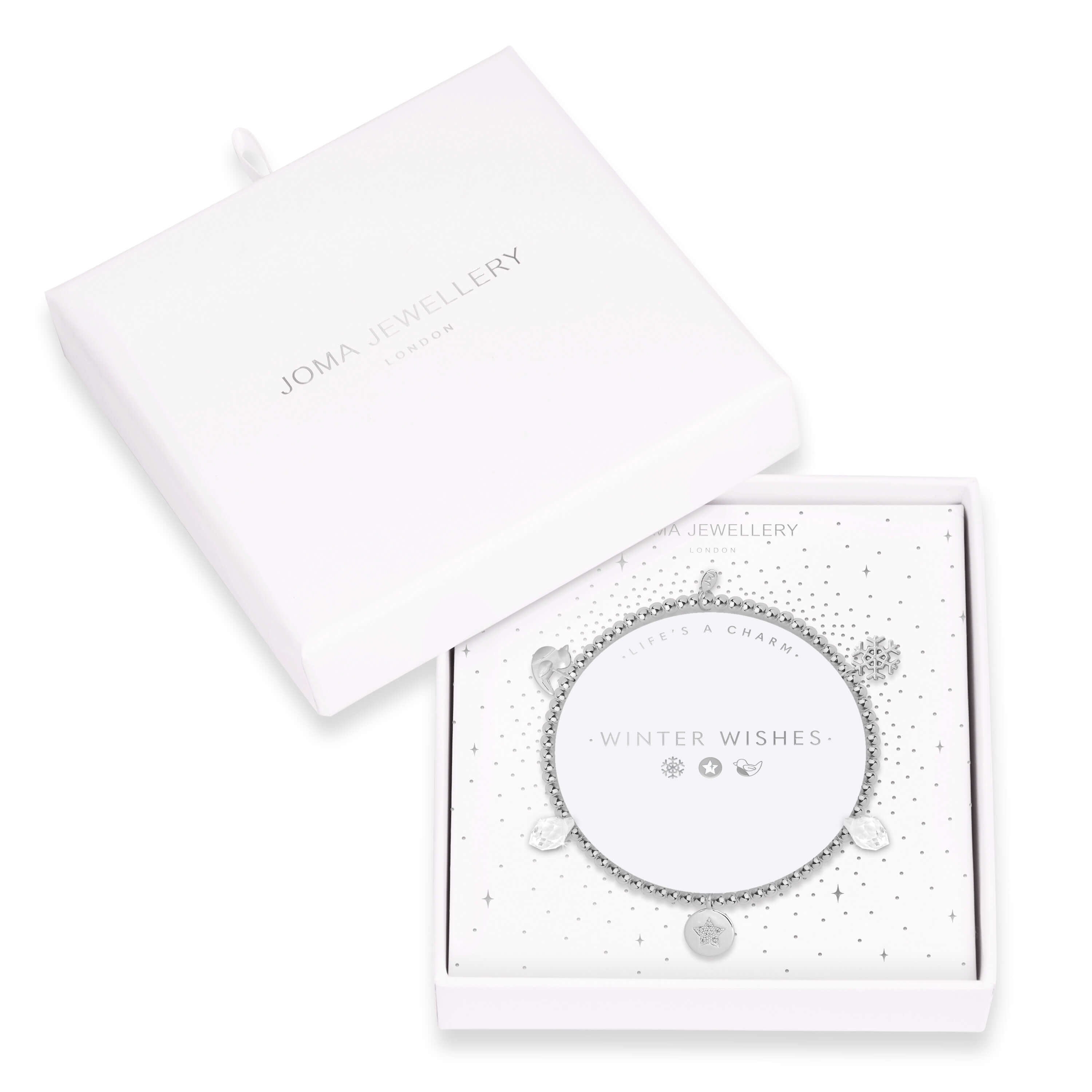 Lifes A Charm | Winter Wishes | Silver | Charm Bracelet | 17.5cm Stretch