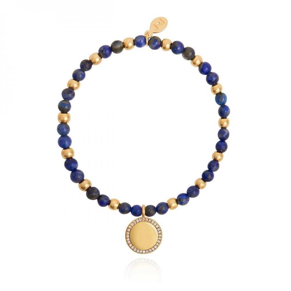 Wellness Gems | Gold | Lapis Lazuli Bracelet | 17.5cm Stretch